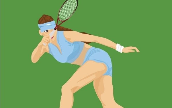 Vetor 2 do esporte de tênis