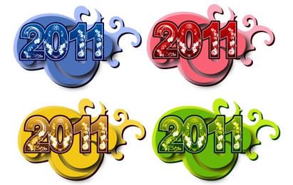 Símbolos de ano novo de 2011