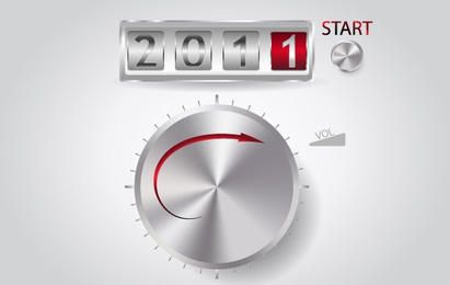2011 Year Vector Download