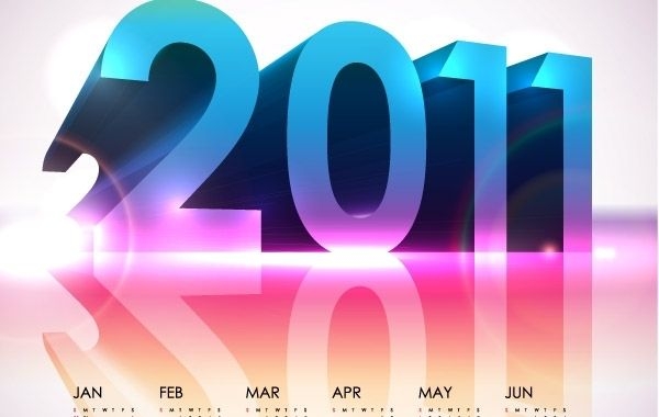 Cooler Kalender 2011 - Vektordesign