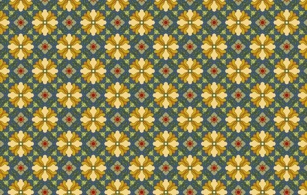 Vector de patrón de mosaico clásico-7