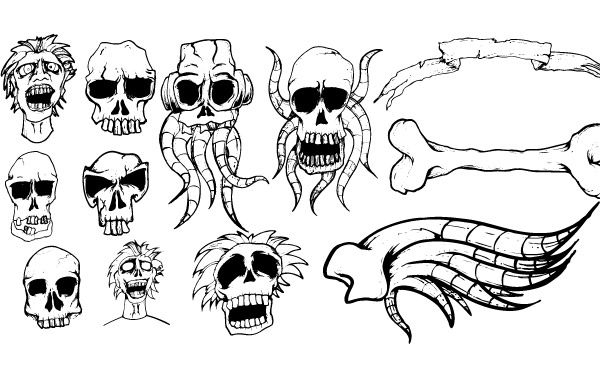 Skull Design Vector Pack
