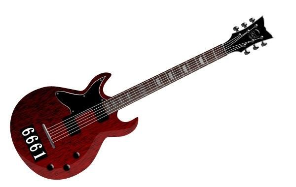Vetor de guitarra brilhante Vetor de guitarra brilhante