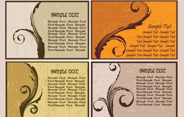 Nostalgia card-style pattern Nostalgia card-style pattern