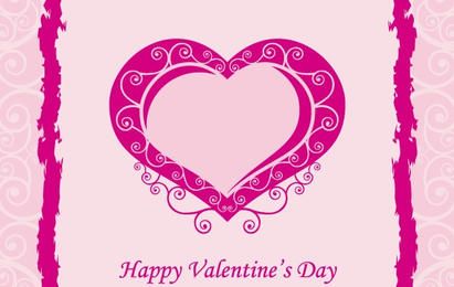 Corazón libre del arte del vector de San Valentín