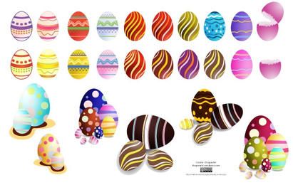 Ovos de Páscoa Set2 Vector