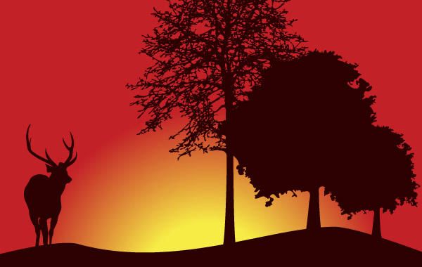 Tree Landscape Vector Tree Landscape Vector