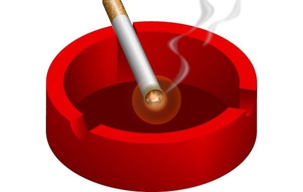 Download Ashtray with burning cigarette free vector - Vector download
