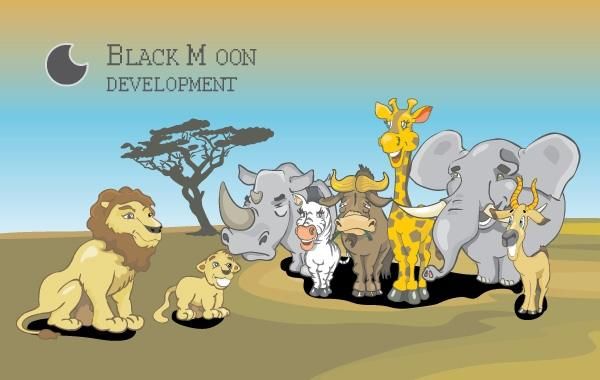 african animals design set african animals design set