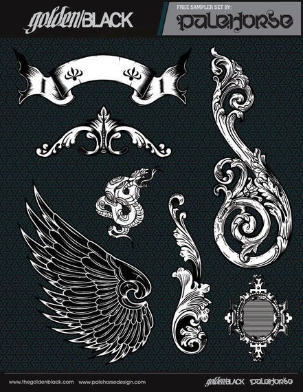 Vector Sampler Set by Chris Parks of Pale Horse Design Vector Sampler Set by Chris Parks of Pale Horse Design