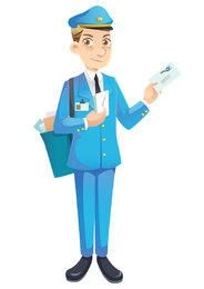 Postman cartoon character