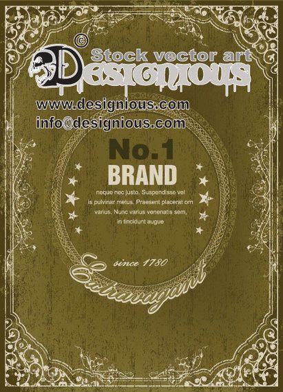 Vector vintage poster Vector vintage poster