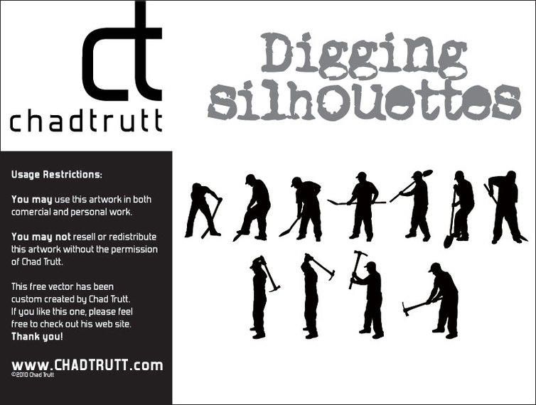 Digging Silhouettes Digging Silhouettes