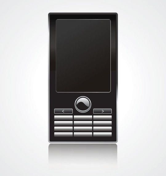 Ilustración vectorial de teléfono móvil Ilustración vectorial de teléfono móvil