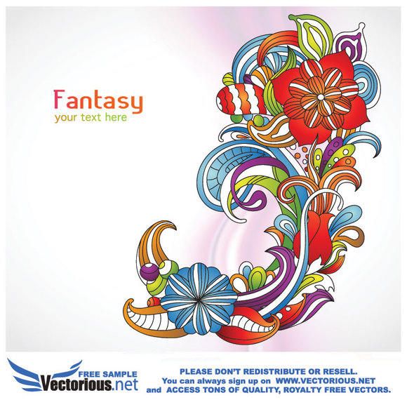 Colorful Floral Vector Colorful Floral Vector