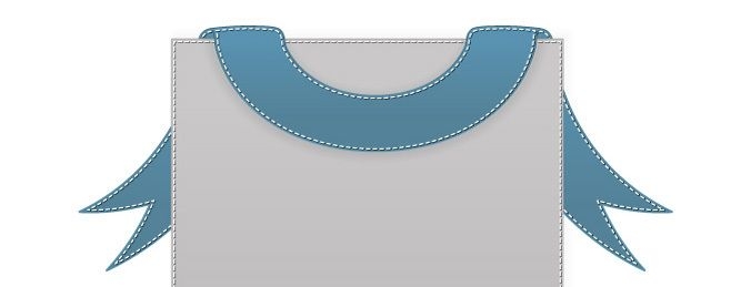 Stitched Banner Vector