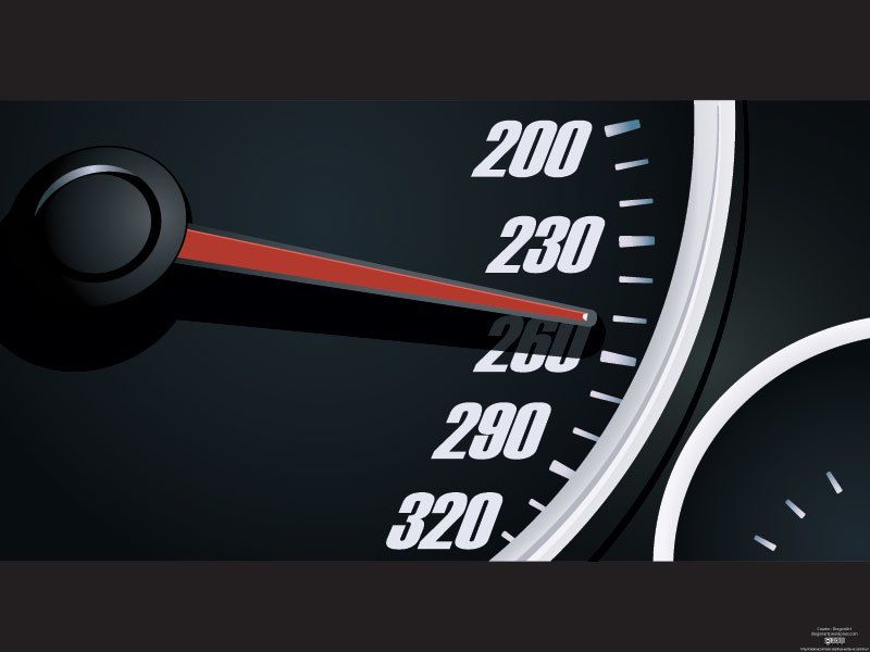 Ilustración de vector de velocímetro