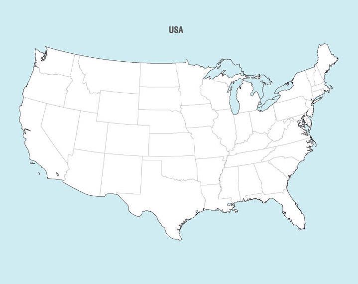 Free Map Vector Of America - Vector download