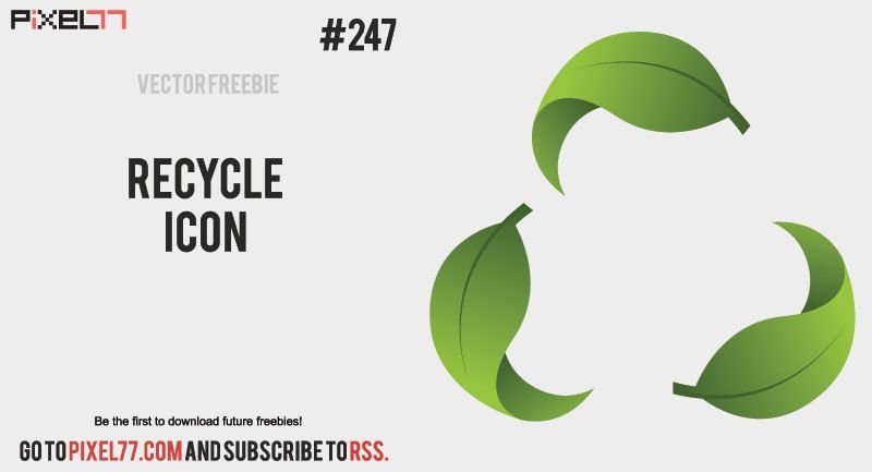 Icono de vector de reciclaje gratis