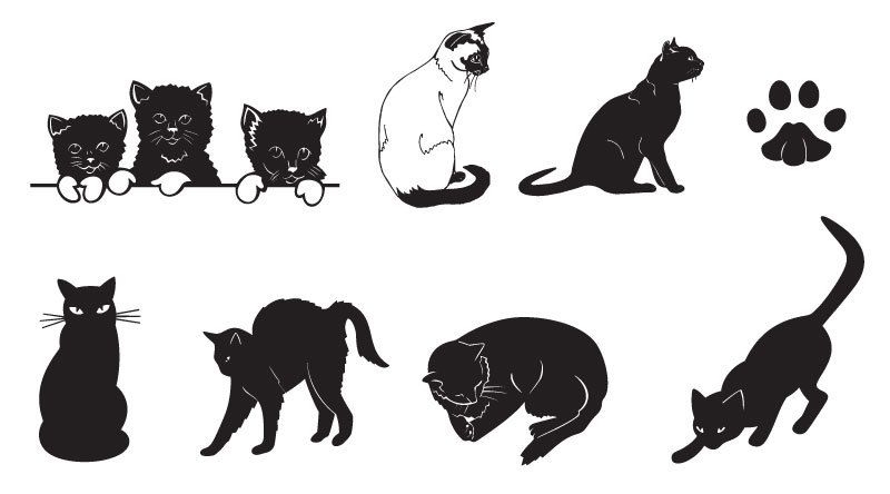 free printable cat clipart - photo #40