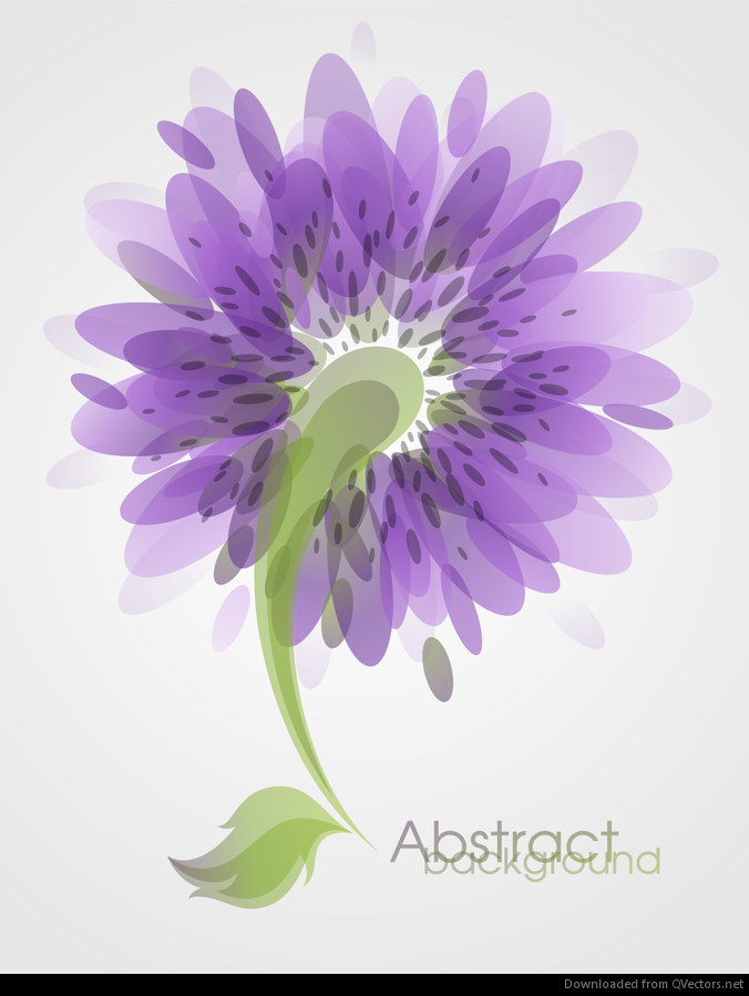 Arte abstracto del vector del fondo de la flor