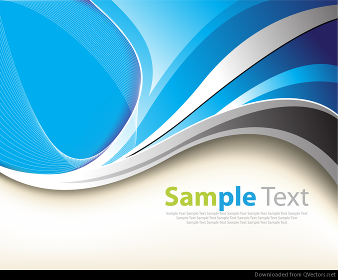 Abstract Blue Curves Vector Graphic - Vector download