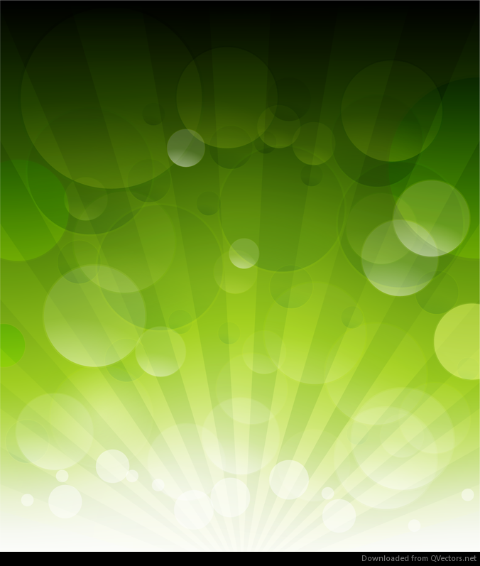 Vektor-grüner Bokeh-abstrakter heller Hintergrund