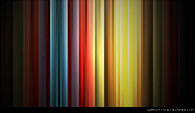 Colores abstractos del arco iris sobre fondo negro gráfico vectorial