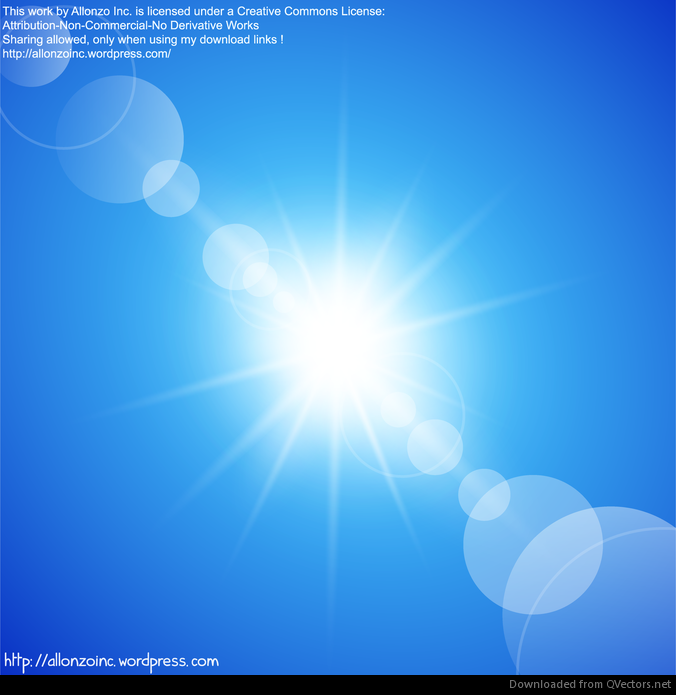 Fondo abstracto cielo azul soleado