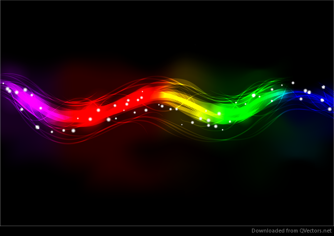 Blurry Abstract Neon Spectrum Light Effect Background - Vector download