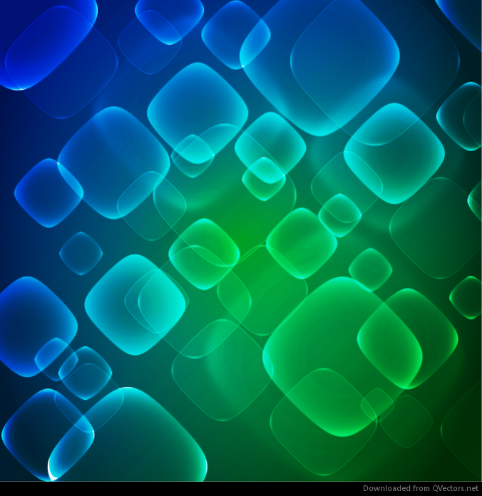 Blauer grüner abstrakter Hintergrund der virtuellen Technologie