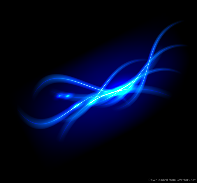 Abstract Blue Glowing Background Vector - Vector download