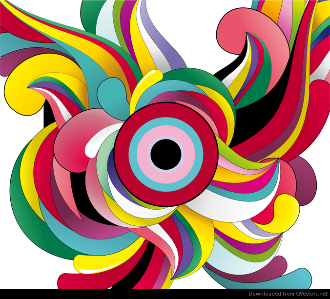 Arte Abstrata De Fundo Colorido Vector Garphic Baixar Vector 8738