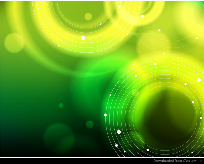Vector de fondo abstracto verde bokeh
