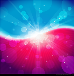 Vector de fondo abstracto azul claro rosa Bokeh