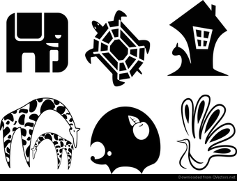 vector de animales abstractos