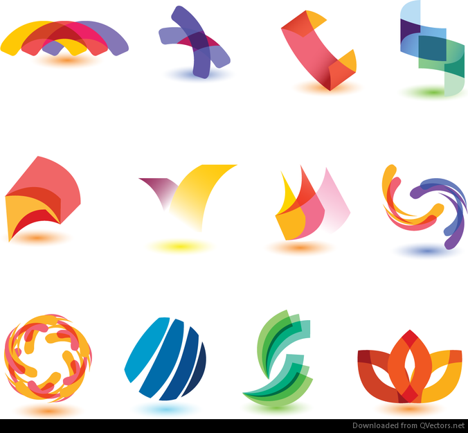 Abstract Colorful Design Elements Vector Set - Vector download