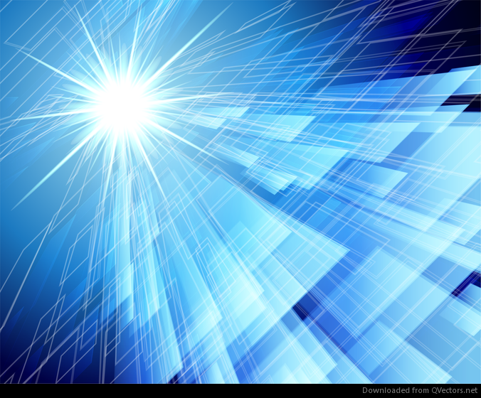 Abstraction Blue Background in High-Tech Style - Vector download
