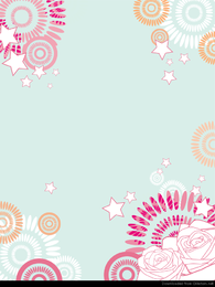 Fundo abstrato do vetor da flor