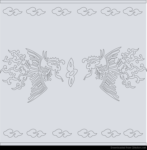 chinese classical pattern vector phoenix abstract chinese classical pattern vector phoenix abstract