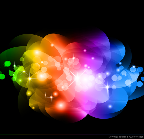 Abstract Colorful Glowing Background Vector Graphic - Vector download