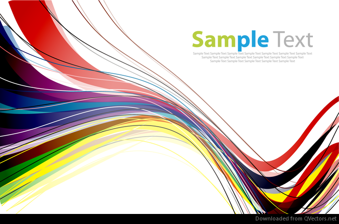 banner free template rainbow Line Colorful Vector Background Abstract download Vector