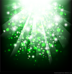 Ilustração em vetor verde Bokeh abstrato claro