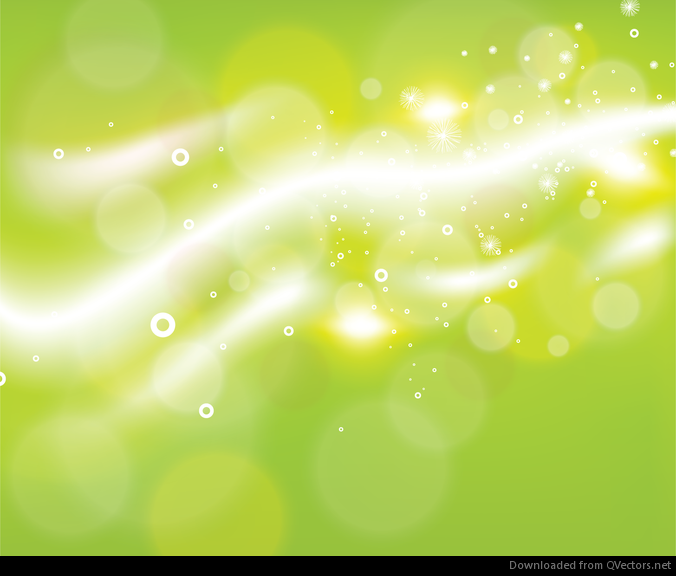 Kostenlose grüne Bokeh abstrakte helle Hintergrund-Vektor-Illustration