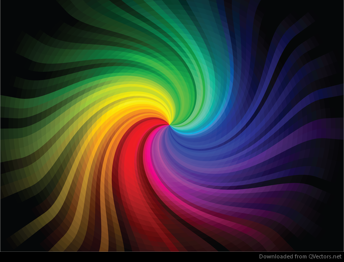 Free Abstract Colorful Rainbow Vector Background - Vector download