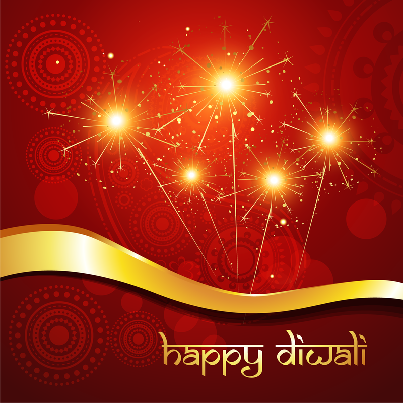 Diwali background with sparks - Vector download