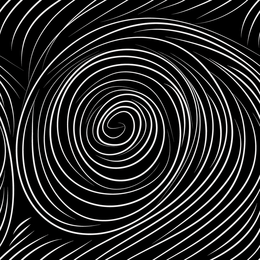 Fundo de doodle de círculo preto e branco
