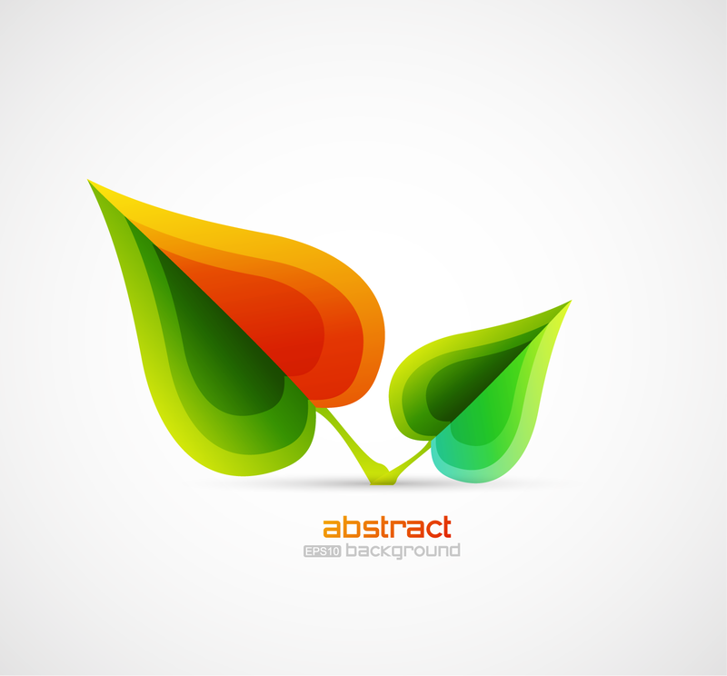 Fondo abstracto de hojas poligonales