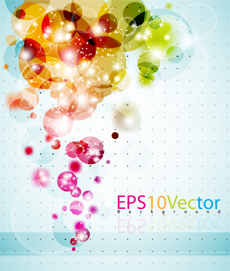 Shiny Bubbles Abstract Background Vector Download