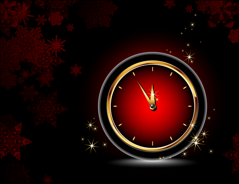 Magic clock design Vector download